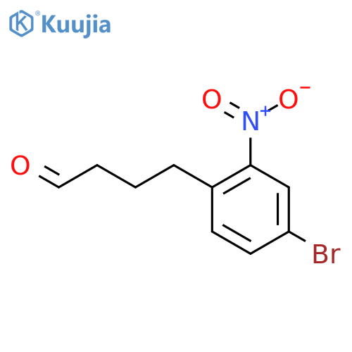 4-(4-bromo-2-nitrophenyl)butanal structure