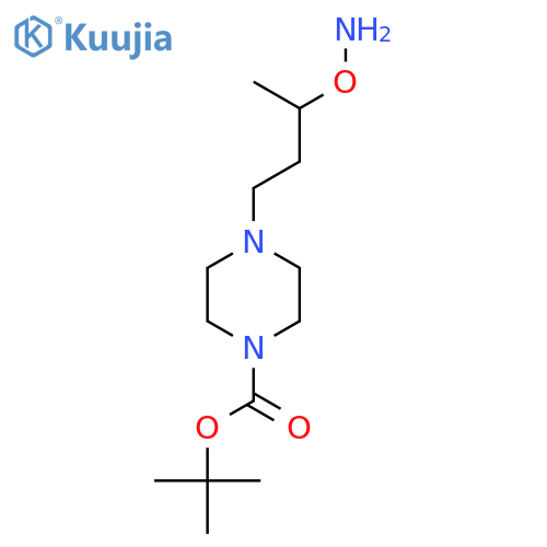 tert-butyl 4-3-(aminooxy)butylpiperazine-1-carboxylate structure
