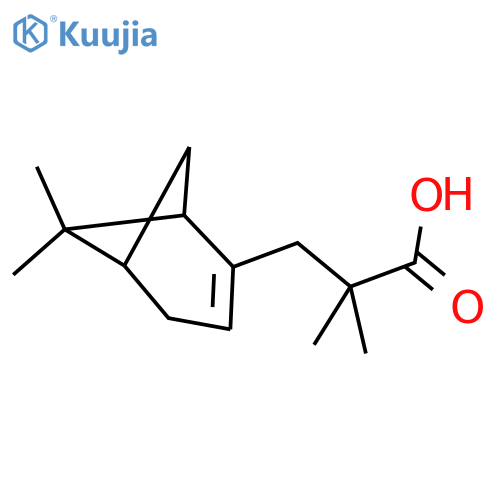 3-{6,6-dimethylbicyclo3.1.1hept-2-en-2-yl}-2,2-dimethylpropanoic acid structure