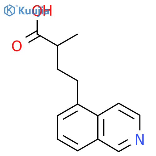 4-(isoquinolin-5-yl)-2-methylbutanoic acid structure