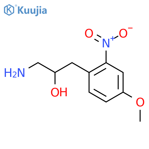 1-amino-3-(4-methoxy-2-nitrophenyl)propan-2-ol structure