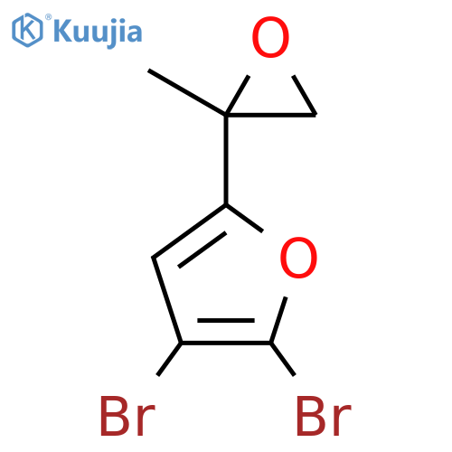 2,3-dibromo-5-(2-methyloxiran-2-yl)furan structure