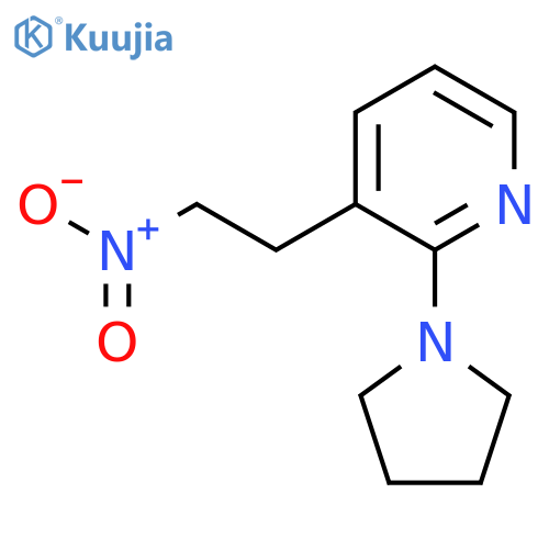 3-(2-nitroethyl)-2-(pyrrolidin-1-yl)pyridine structure