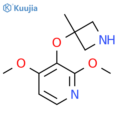 2,4-dimethoxy-3-(3-methylazetidin-3-yl)oxypyridine structure