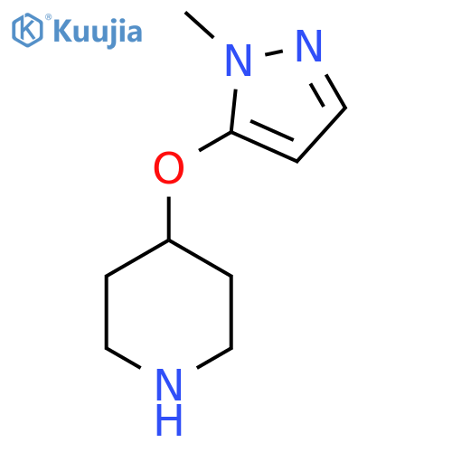 4-(1-methyl-1H-pyrazol-5-yl)oxypiperidine structure