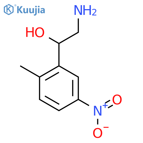 2-amino-1-(2-methyl-5-nitrophenyl)ethan-1-ol structure