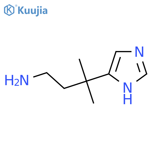 3-(1H-imidazol-5-yl)-3-methylbutan-1-amine structure