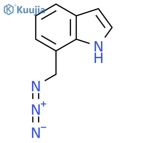 7-(azidomethyl)-1H-indole structure
