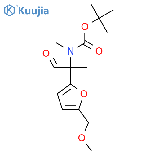 tert-butyl N-{2-5-(methoxymethyl)furan-2-yl-1-oxopropan-2-yl}-N-methylcarbamate structure