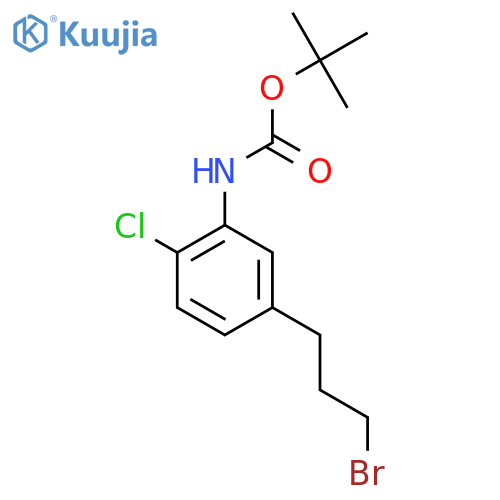 tert-butyl N-5-(3-bromopropyl)-2-chlorophenylcarbamate structure