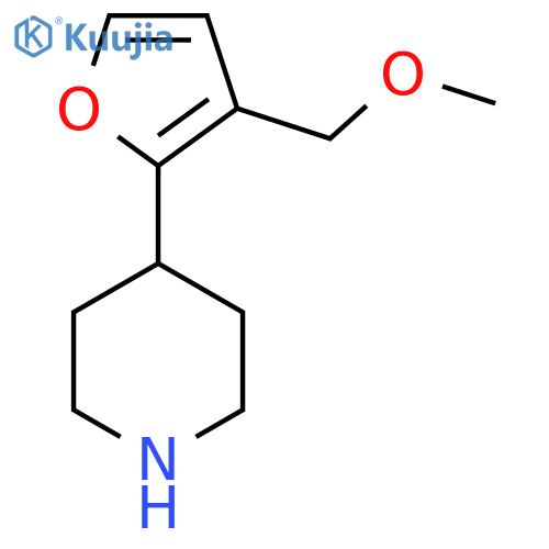 4-3-(methoxymethyl)furan-2-ylpiperidine structure