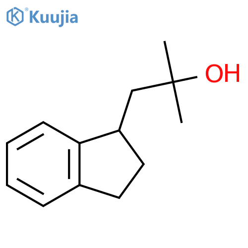 1-(2,3-dihydro-1H-inden-1-yl)-2-methylpropan-2-ol structure