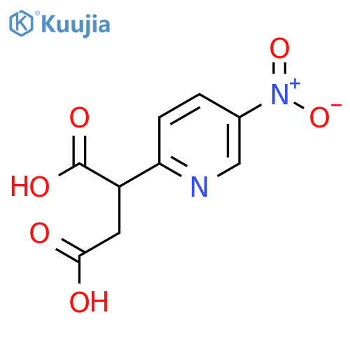 2-(5-nitropyridin-2-yl)butanedioic acid structure