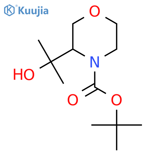 tert-butyl 3-(2-Hydroxypropan-2-yl)morpholine-4-carboxylate structure