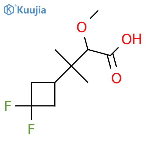 3-(3,3-difluorocyclobutyl)-2-methoxy-3-methylbutanoic acid structure