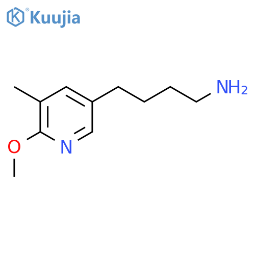 4-(6-methoxy-5-methylpyridin-3-yl)butan-1-amine structure