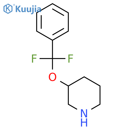 3-difluoro(phenyl)methoxypiperidine structure