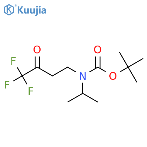 tert-butyl N-(propan-2-yl)-N-(4,4,4-trifluoro-3-oxobutyl)carbamate structure