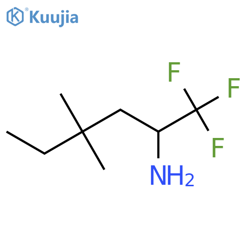 1,1,1-trifluoro-4,4-dimethylhexan-2-amine structure