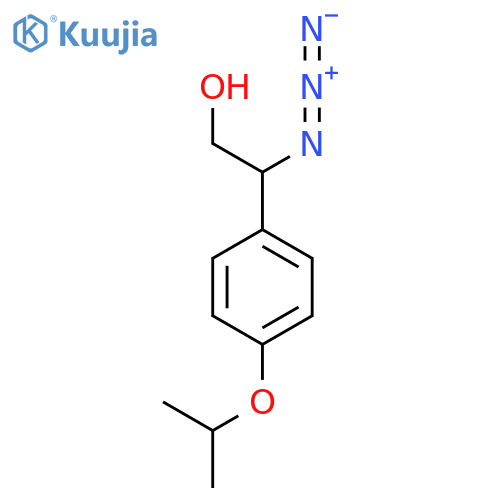 2-azido-2-4-(propan-2-yloxy)phenylethan-1-ol structure