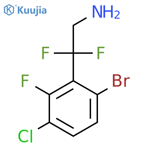 2-(6-bromo-3-chloro-2-fluorophenyl)-2,2-difluoroethan-1-amine structure