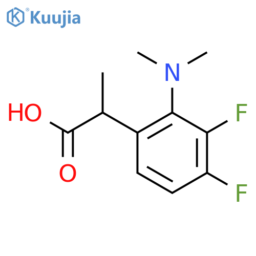 2-2-(dimethylamino)-3,4-difluorophenylpropanoic acid structure