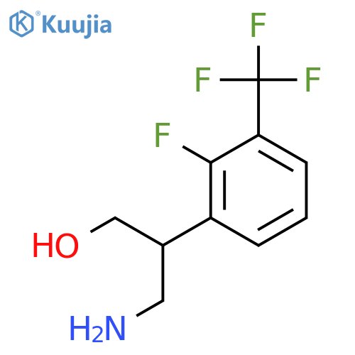 3-amino-2-2-fluoro-3-(trifluoromethyl)phenylpropan-1-ol structure