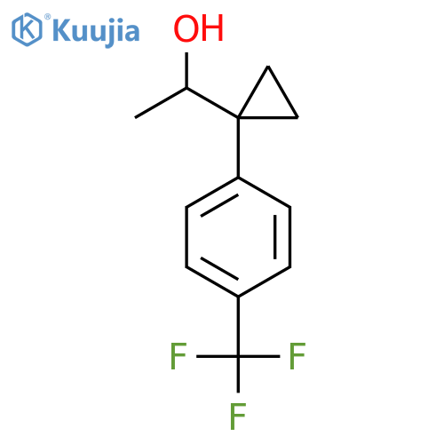 1-{1-4-(trifluoromethyl)phenylcyclopropyl}ethan-1-ol structure