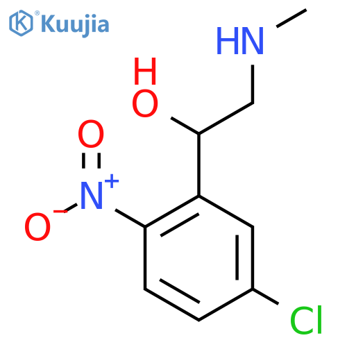 1-(5-chloro-2-nitrophenyl)-2-(methylamino)ethan-1-ol structure