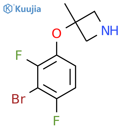 3-(3-bromo-2,4-difluorophenoxy)-3-methylazetidine structure