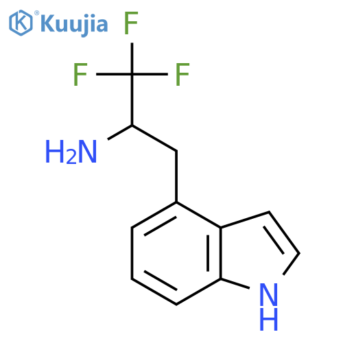 1,1,1-trifluoro-3-(1H-indol-4-yl)propan-2-amine structure