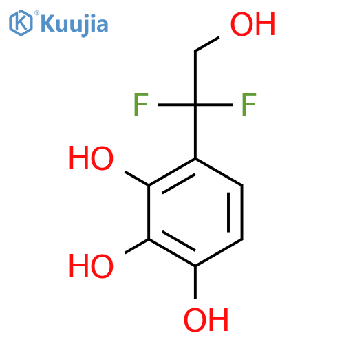 4-(1,1-difluoro-2-hydroxyethyl)benzene-1,2,3-triol structure