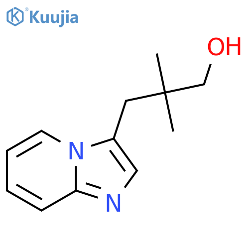 3-{imidazo1,2-apyridin-3-yl}-2,2-dimethylpropan-1-ol structure