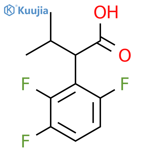 3-methyl-2-(2,3,6-trifluorophenyl)butanoic acid structure