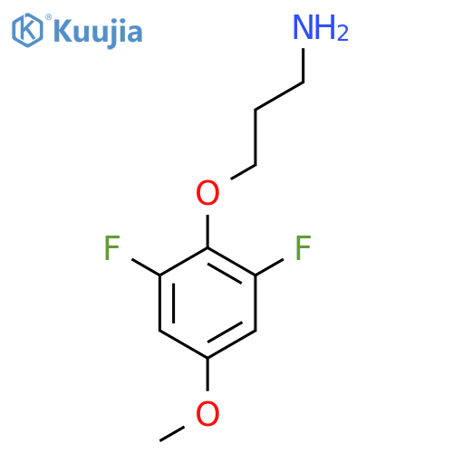 3-(2,6-difluoro-4-methoxyphenoxy)propan-1-amine structure