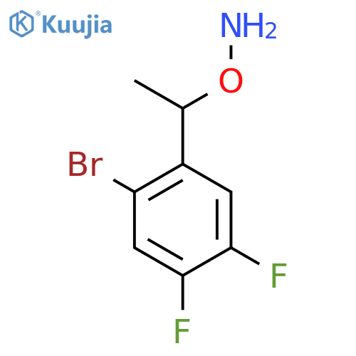 O-1-(2-bromo-4,5-difluorophenyl)ethylhydroxylamine structure