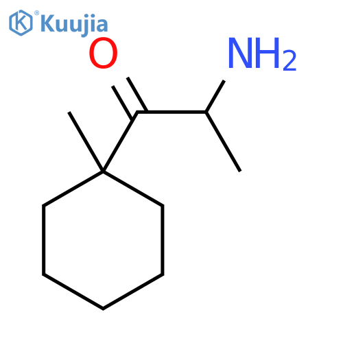 2-amino-1-(1-methylcyclohexyl)propan-1-one structure