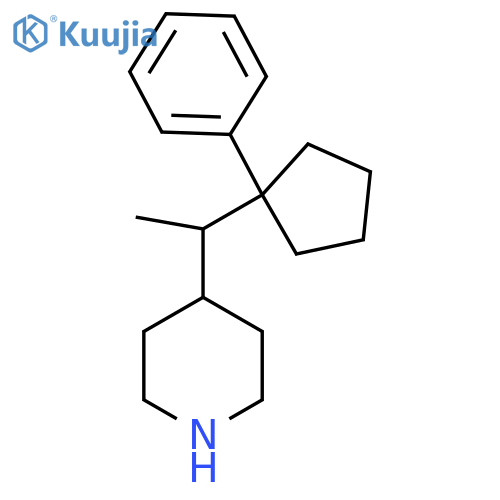 4-1-(1-phenylcyclopentyl)ethylpiperidine structure