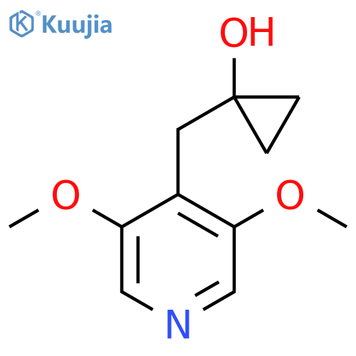 1-(3,5-dimethoxypyridin-4-yl)methylcyclopropan-1-ol structure