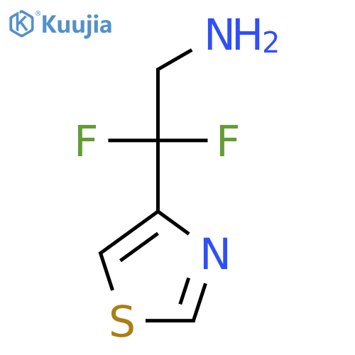 2,2-difluoro-2-(1,3-thiazol-4-yl)ethan-1-amine structure