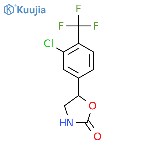 5-3-chloro-4-(trifluoromethyl)phenyl-1,3-oxazolidin-2-one structure