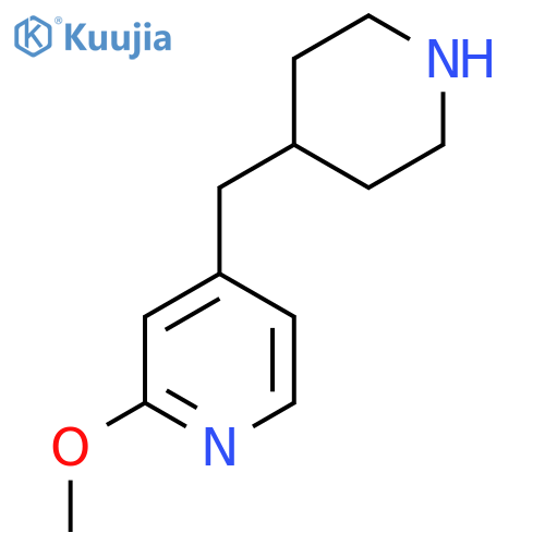 2-methoxy-4-(piperidin-4-yl)methylpyridine structure