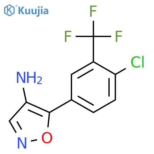 5-4-chloro-3-(trifluoromethyl)phenyl-1,2-oxazol-4-amine structure