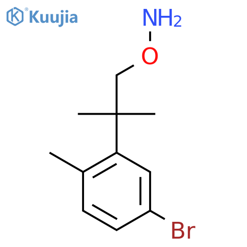 O-2-(5-bromo-2-methylphenyl)-2-methylpropylhydroxylamine structure