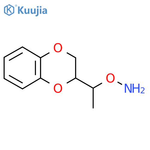 O-1-(2,3-dihydro-1,4-benzodioxin-2-yl)ethylhydroxylamine structure