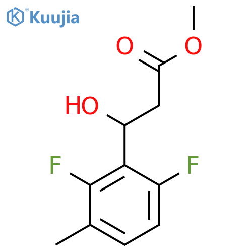 methyl 3-(2,6-difluoro-3-methylphenyl)-3-hydroxypropanoate structure