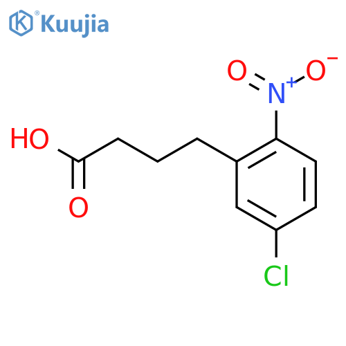 4-(5-chloro-2-nitrophenyl)butanoic acid structure