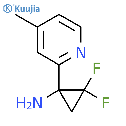 2,2-difluoro-1-(4-methylpyridin-2-yl)cyclopropan-1-amine structure