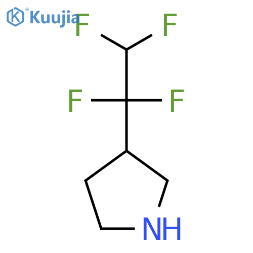 3-(1,1,2,2-tetrafluoroethyl)pyrrolidine structure