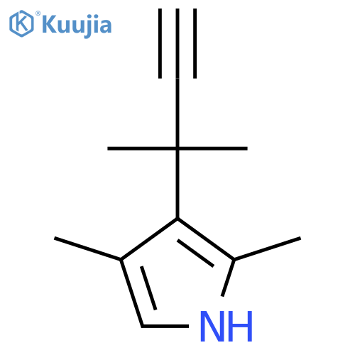 2,4-dimethyl-3-(2-methylbut-3-yn-2-yl)-1H-pyrrole structure